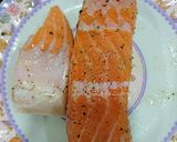 A picture of step 1 of Salmon with Orange Honey Sauce.