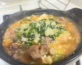 A picture of step 12 of Korean Kimchi Tofu Stew.