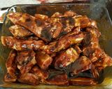 A picture of step 3 of My Lovely Spicy Rib sauce mixed with Smoked BBQ Sauce.