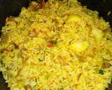 Stir fried rice with minced meat and sunny side up egg recipe step 3 photo