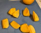 A picture of step 1 of ★Persimmon pinchos ★.