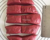 Foto langkah ke 4 dari resep Donat red velvet (tanpa kentang, satu telur, empuk).