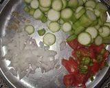 A picture of step 1 of Snake gourd veg.