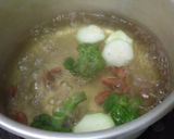Foto langkah ke 1 dari resep MPASI 9-10 Bulan : Bubur Kacang Merah, Oyong, Brokoli, Telur.