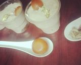 A picture of step 5 of Gulab jamun mousse with White chocolate.