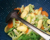 Foto langkah ke 2 dari resep Cah Sayuran (Buncis Bunga kol Wortel Baby Corn).
