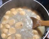 A picture of step 3 of Shirmp and Fish Ball Misua Soup.