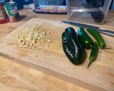 A picture of step 2 of Curts chilli.