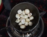 A picture of step 1 of Makhana Betleleaf Basundi.