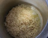 A picture of step 1 of Jeera rice with jeera curd.