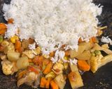 A picture of step 2 of Street style Vegetable pulao.