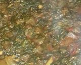 A picture of step 9 of Lahsooni Palak.