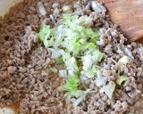 A picture of step 5 of Light Eggplant Mapo with Chili Powder and Mentsuyu.
