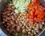 A picture of step 1 of Protein Packed Salad/ High Protein Salad For Breakfast.
