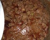 A picture of step 3 of Mutton kaleji.