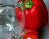 Une image de l'étape 1 de Gaspacho de tomates et poivrons grillés.