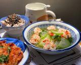 Hình bước làm 4 của món Canh Bí Xanh Nấu Tôm
