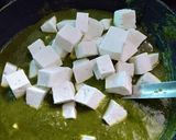 A picture of step 14 of Palak paneer.