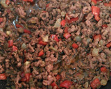 Foto del paso 6 de la receta: Cuscus con carne picada y verduras con miel y vinagre balsámico de módena