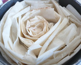 Foto del paso 4 de la receta: Ruffled milk cake o Tarta griega