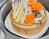 清蒸蔬食佐干貝醬的食譜步驟2照片