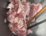 Hình bước làm 1 của món Cà tím nấu thịt ba chỉ và đậu phụ đưa cơm cho ngày mát/ lạnh/ rét