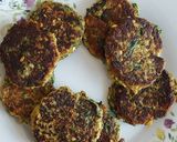 A picture of step 3 of Mung Bean Sprout Veggie Patties.
