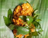 Foto langkah ke 4 dari resep Pepes Teri Tahu Kemangi.