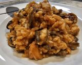 Foto del paso 5 de la receta: Arroz con pulpo y champiñones