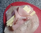 Foto del paso 2 de la receta Pechugas de pollo rellenas con paleta y queso al verdeo
