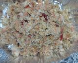 A picture of step 3 of Stuffed kosai (akara).