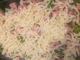 Quiche de brócoli con jamón