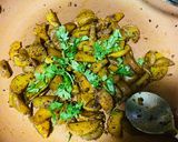 आलू की भुजिया (aloo ki bhujia recipe in Hindi) रेसिपी चरण 5 फोटो
