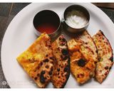 A picture of step 1 of Aloo paratha.