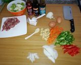 A picture of step 1 of Chop suey.