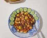 รูปขั้นตอนการทำที่ 2 ของ ข้าวผัดกิมจิแปะก๊วยเต้าหู้อ่อน (ผัดน้ำ) vegan