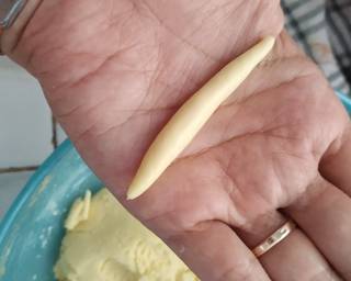 Bidaran keju (cendol keju) - Step 3