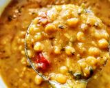 A picture of step 9 of Rajasthani Panchmel Dal.