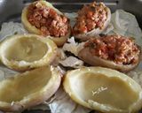 Foto del paso 9 de la receta: Patatas rellena de carne con verduras y bechamel gratinada