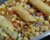 A picture of step 1 of Chat pata chana chaat 😋.