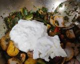 A picture of step 5 of Capsicum masala.