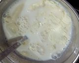 A picture of step 3 of Gulab jamun with Rabri rose flavour and in butter scotch, vanilla, rajbhog flavour.