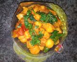 A picture of step 6 of Chickpea curry (chola).