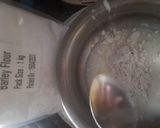 A picture of step 2 of Barley pan cake.