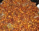 A picture of step 3 of Masala chana chat.