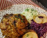 Töltött, narancsos kacsacomb recept fázis 4 fotója