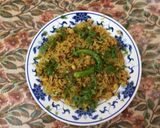 A picture of step 2 of Lemon rice.