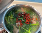 枸杞菠菜豬肝湯的食譜步驟3照片