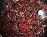 A picture of step 4 of Fried Omena.