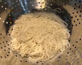 A picture of step 3 of Bibim-Guksu (Korean Mixed Noodles).